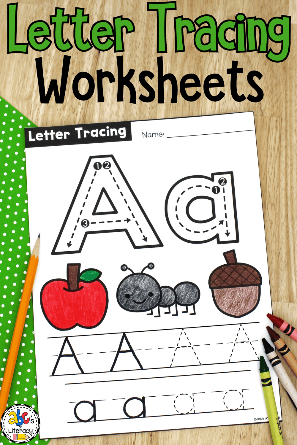 Large Alphabet Tracing Worksheets