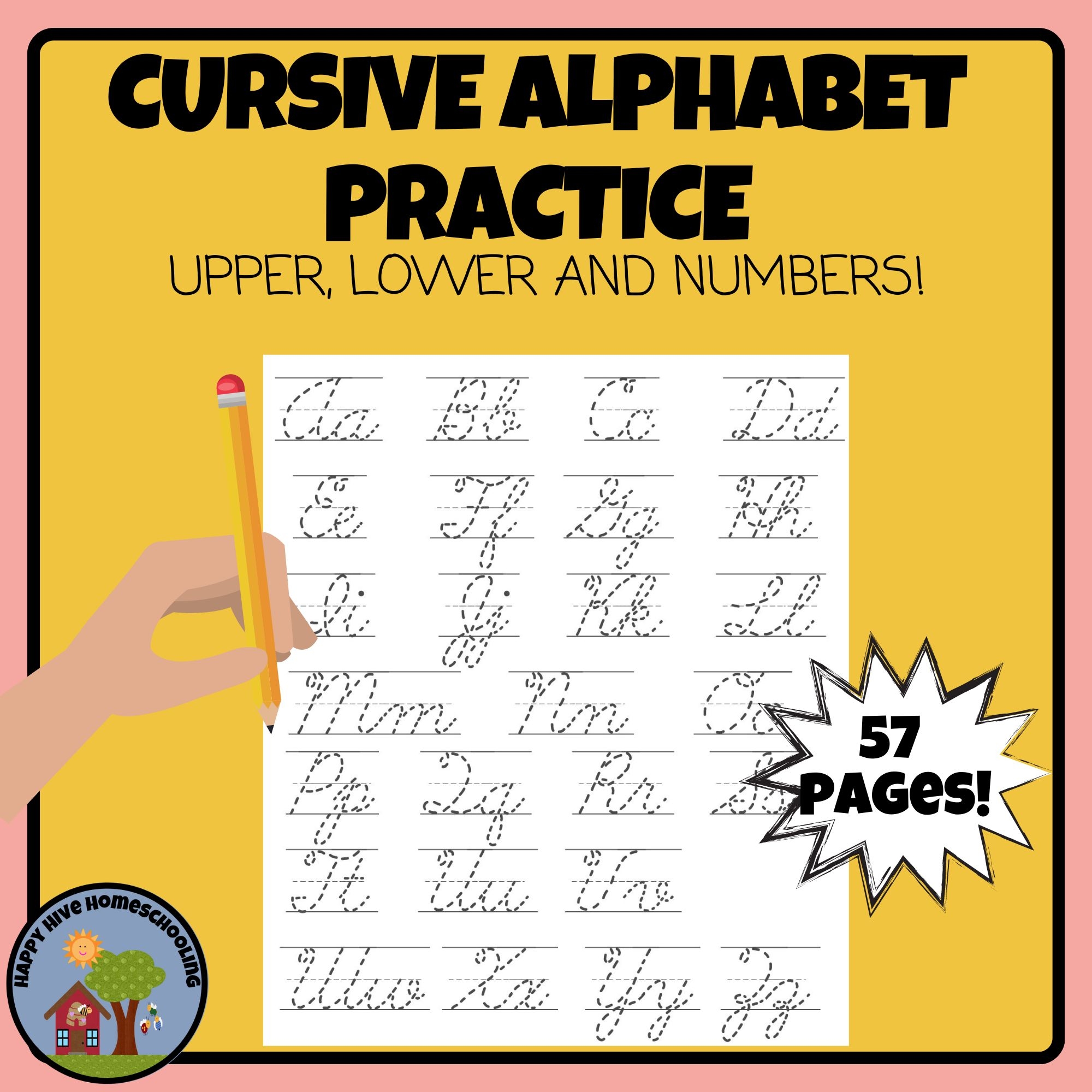 Cursive Alphabet Tracing Worksheet