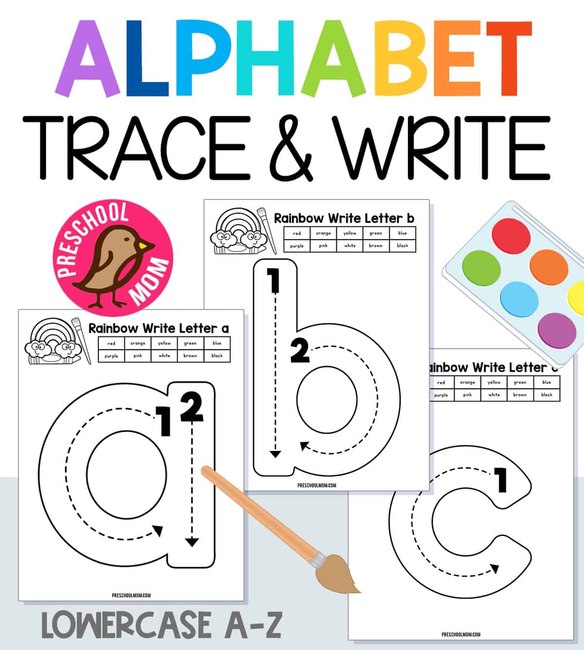 Alphabet Tracing Worksheets With Pictures