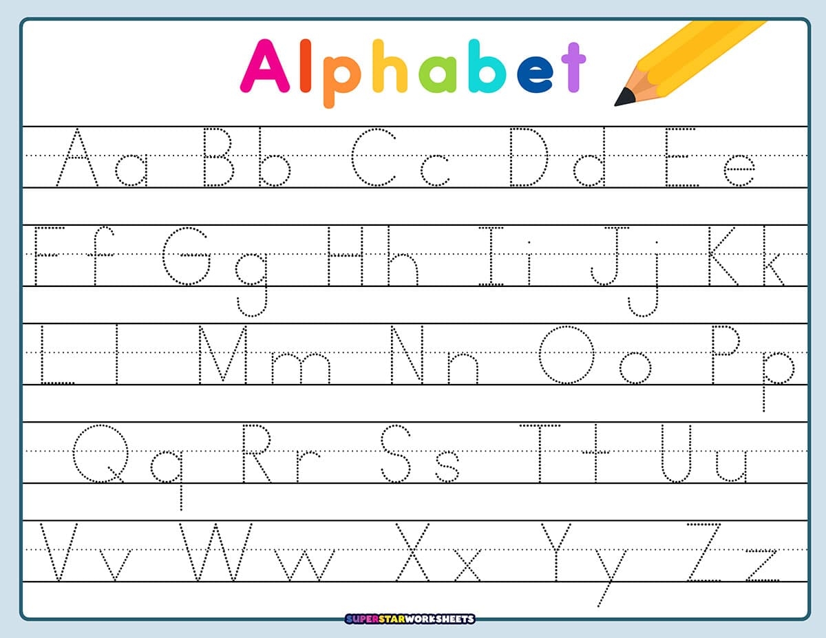 Small Alphabets Tracing Worksheets Pdf