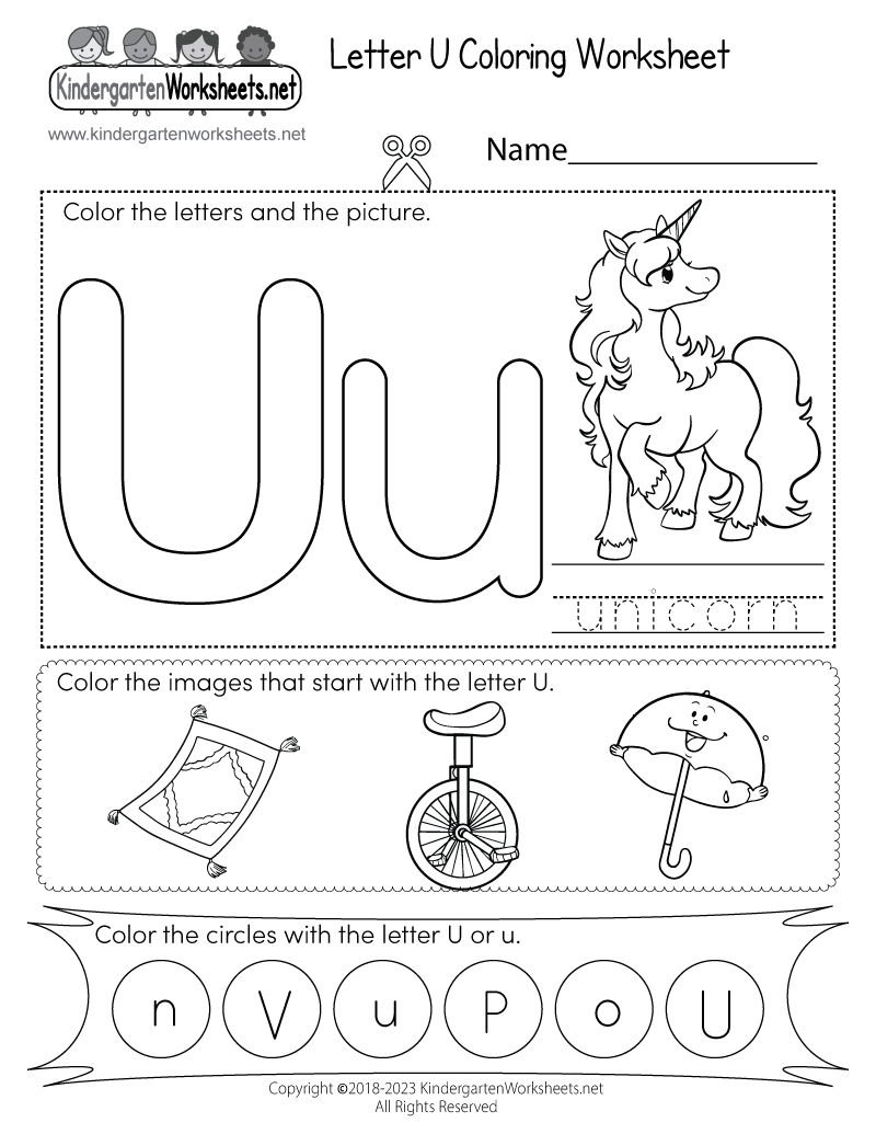Free Kindergarten Alphabet Worksheets Pdf