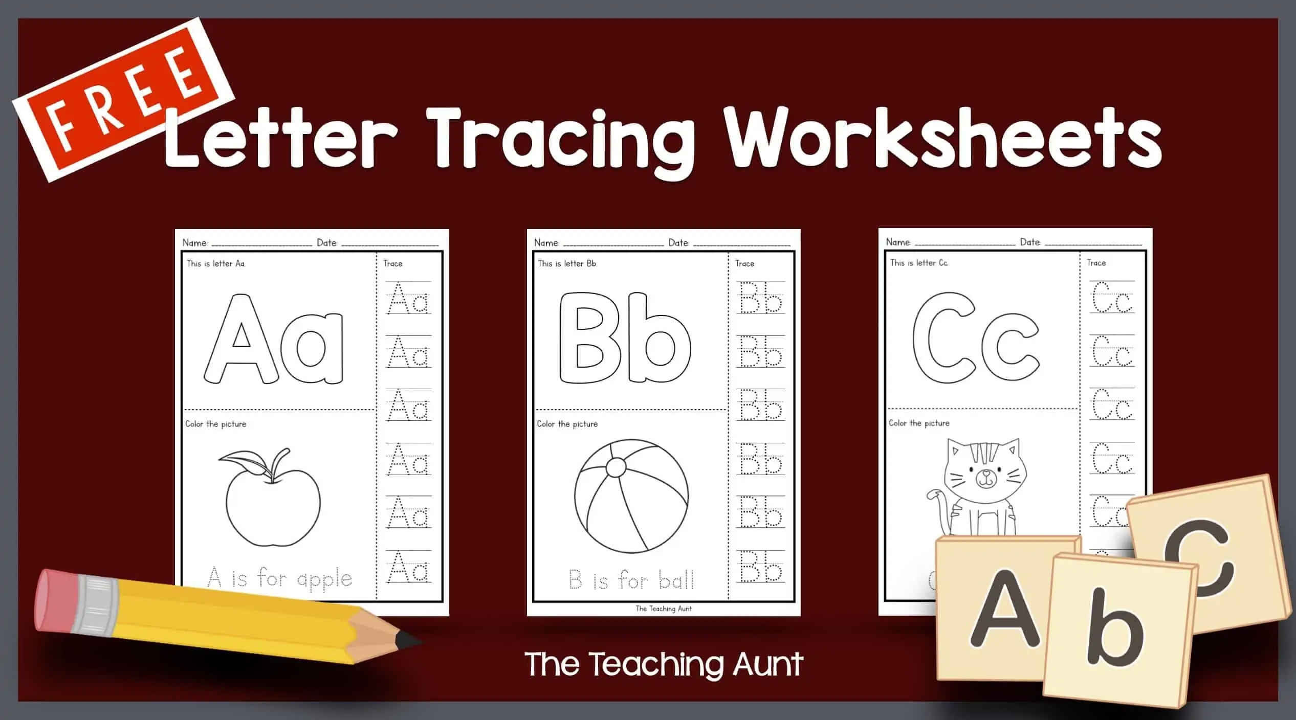 Alphabet Tracing Worksheets Free Printable