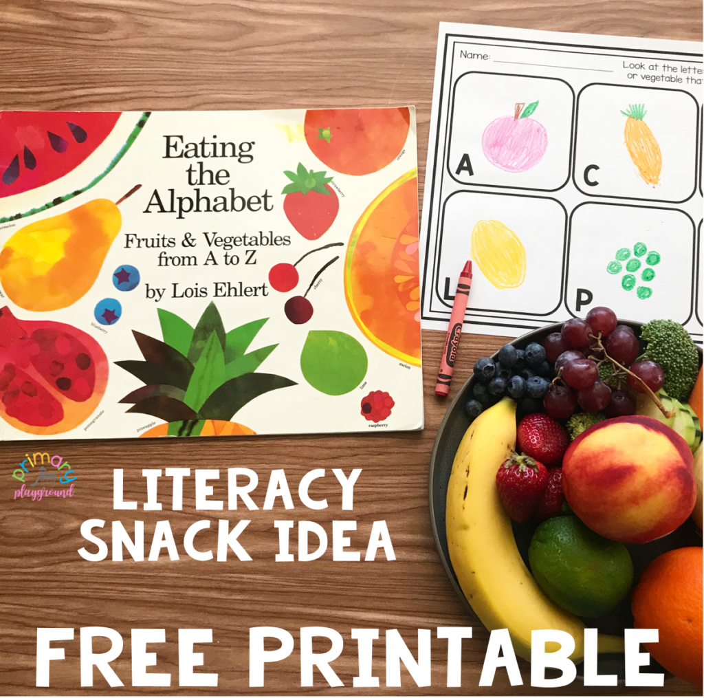 Literacy Snack Healthy Alphabet Primary Playground