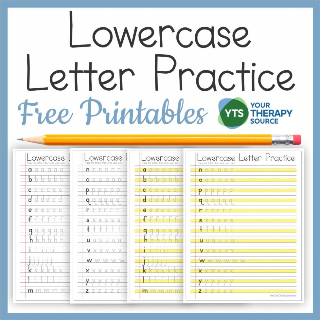 Lowercase Alphabet Practice Worksheets