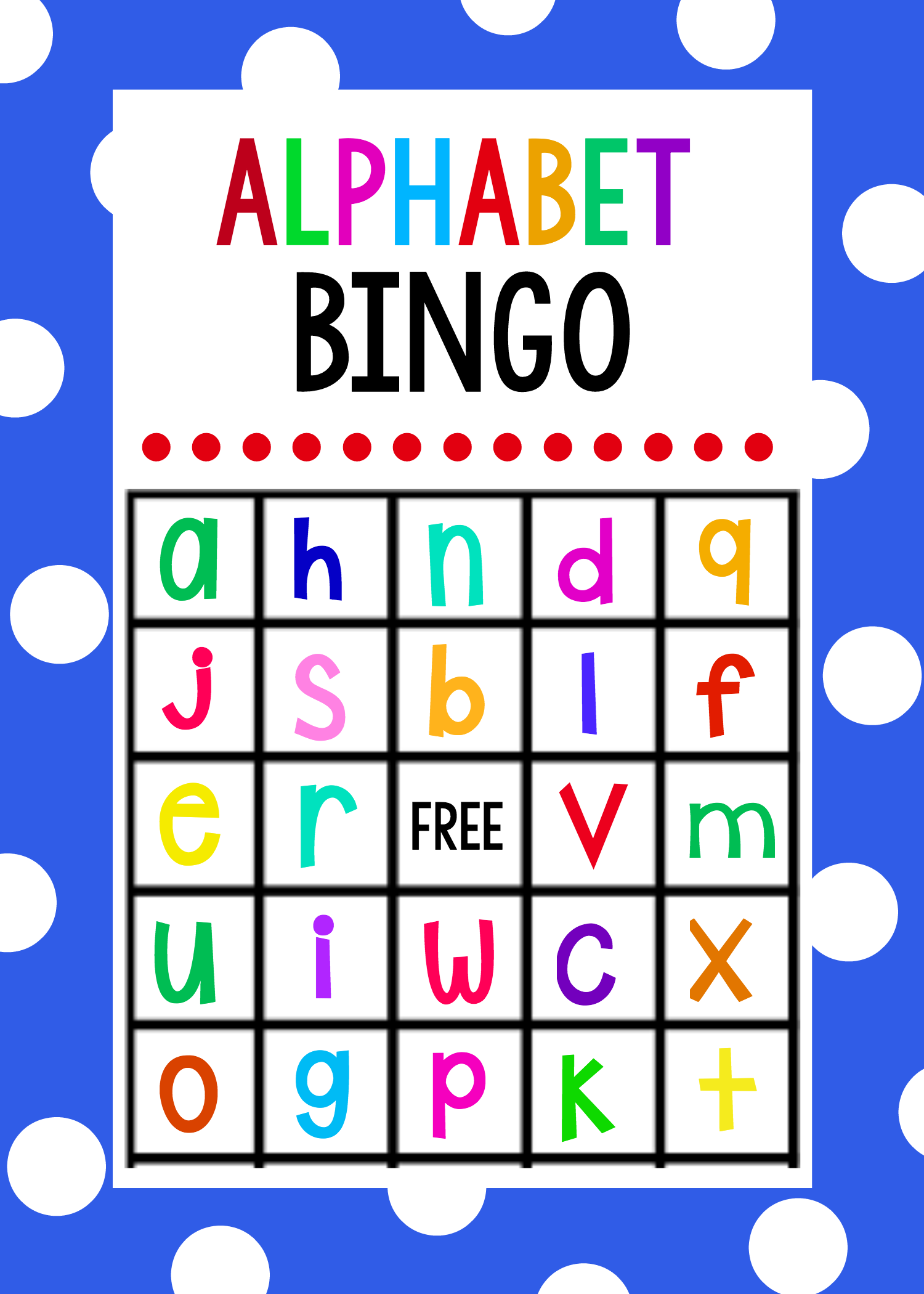 Lowercase Alphabet Bingo Game Crazy Little Projects Worksheets Library