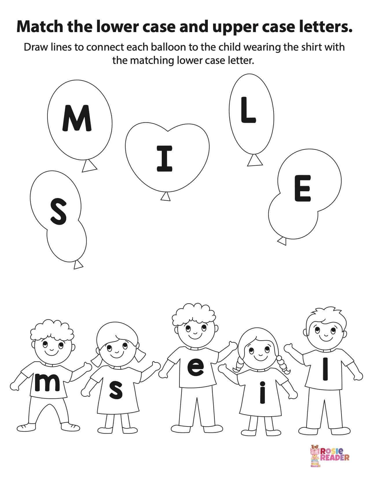 Matching Upper And Lower Case Letters Reading Adventures For 