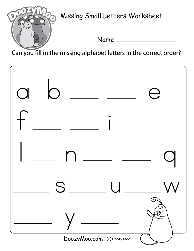 Alphabets Capital And Small Letters Worksheet
