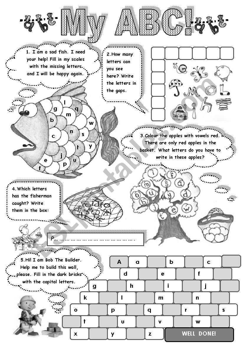 Alphabet Fun Worksheets