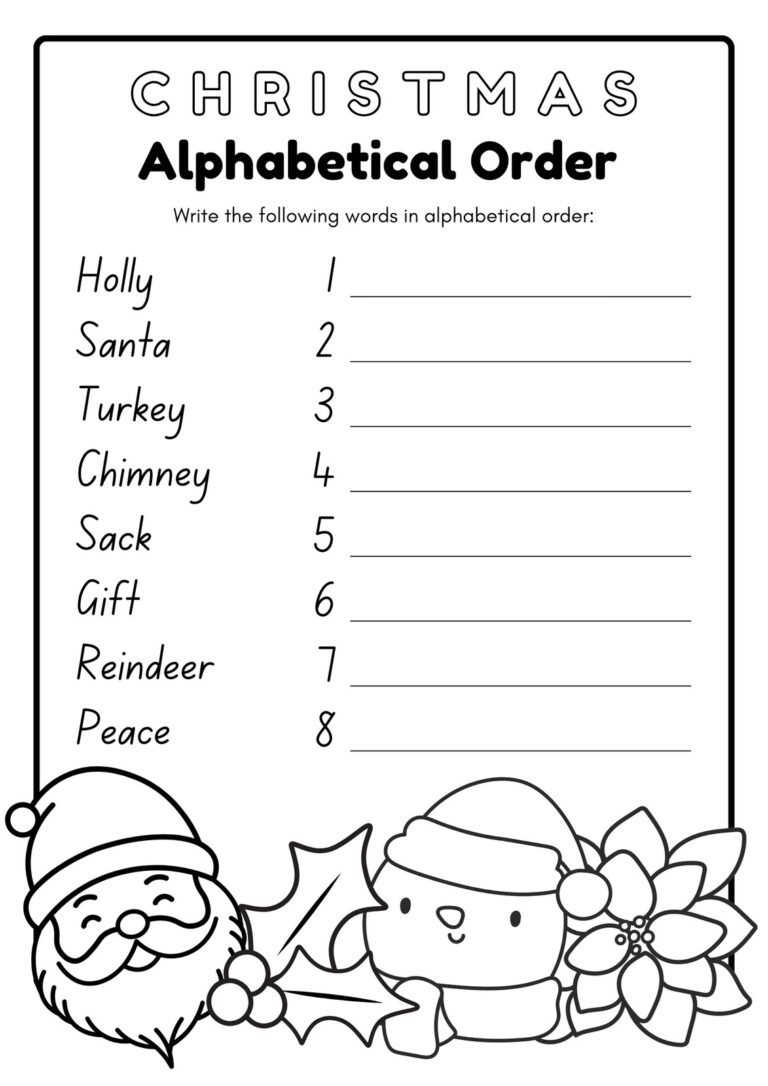 Page 10 Free Editable Christmas Worksheet Templates Canva