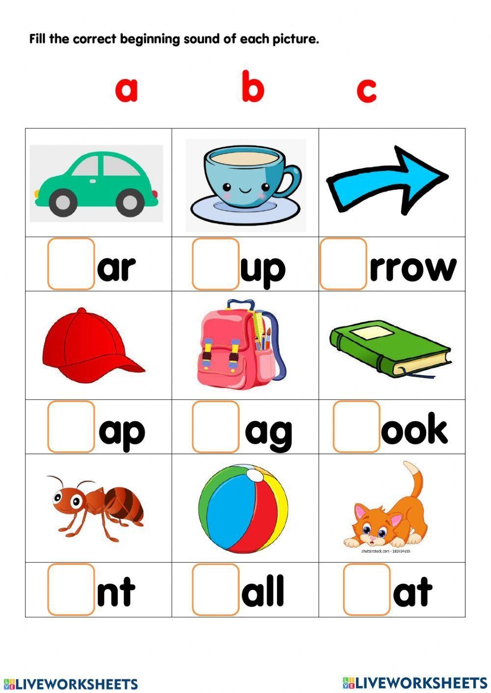 Alphabet Live Worksheets
