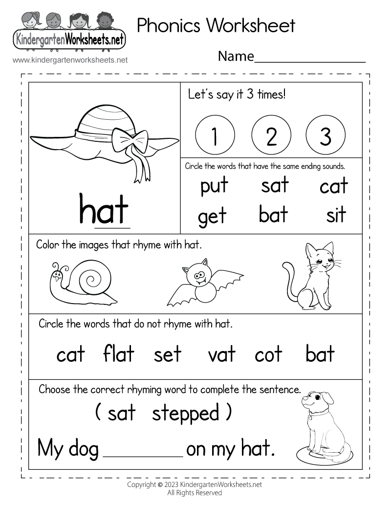Alphabet Phonics Worksheets