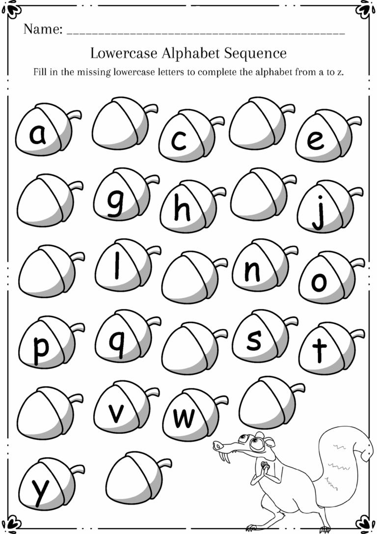 Pre school To Kindergarten Worksheet Alphabet Lowercase Alphabet Worksheets Library
