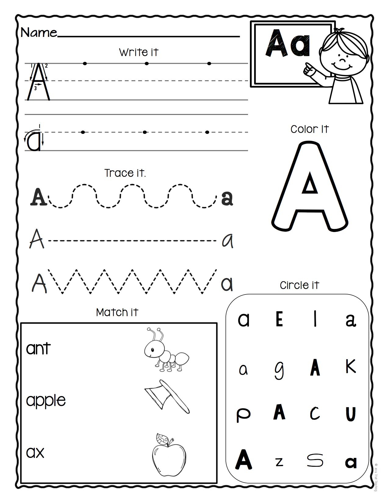 Prek Activities Printable Printable Party Favors