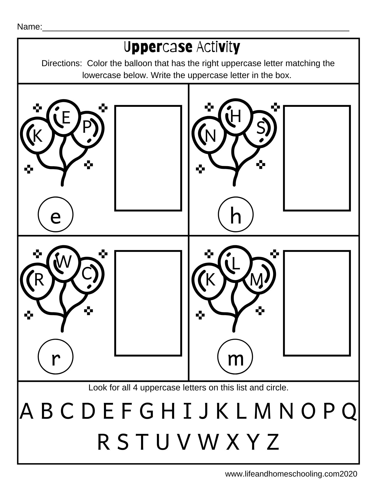 Preschool Kindergarten Uppercase Worksheet Made By Teachers
