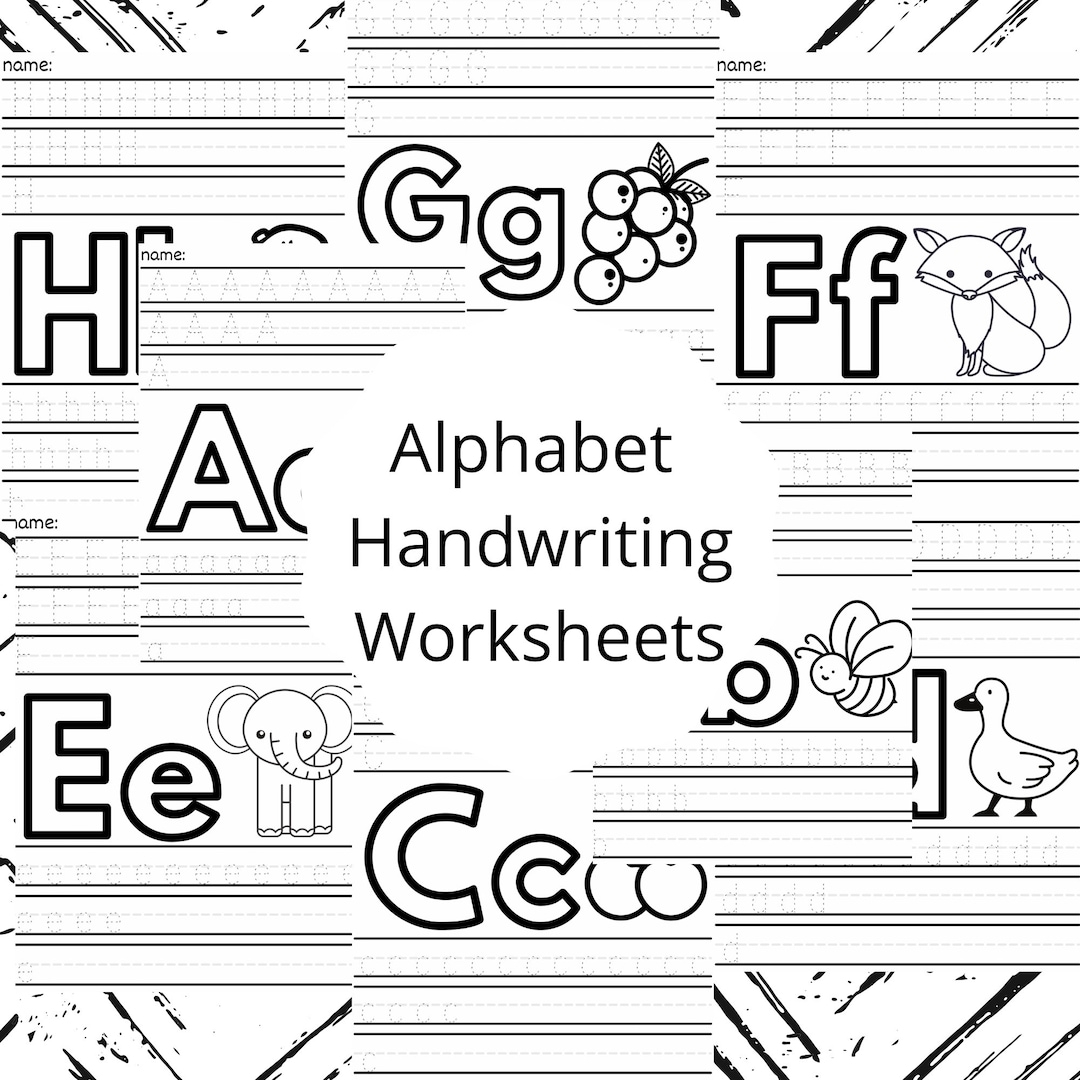Handwriting Worksheets Alphabet