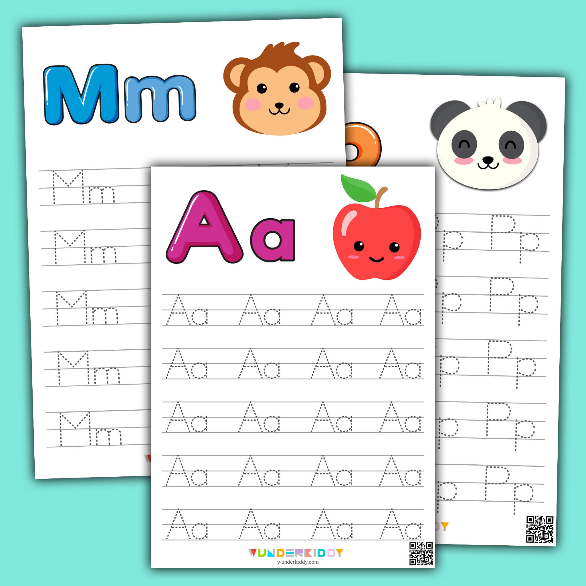 Printable Alphabet Tracing Worksheet For Kindergarten