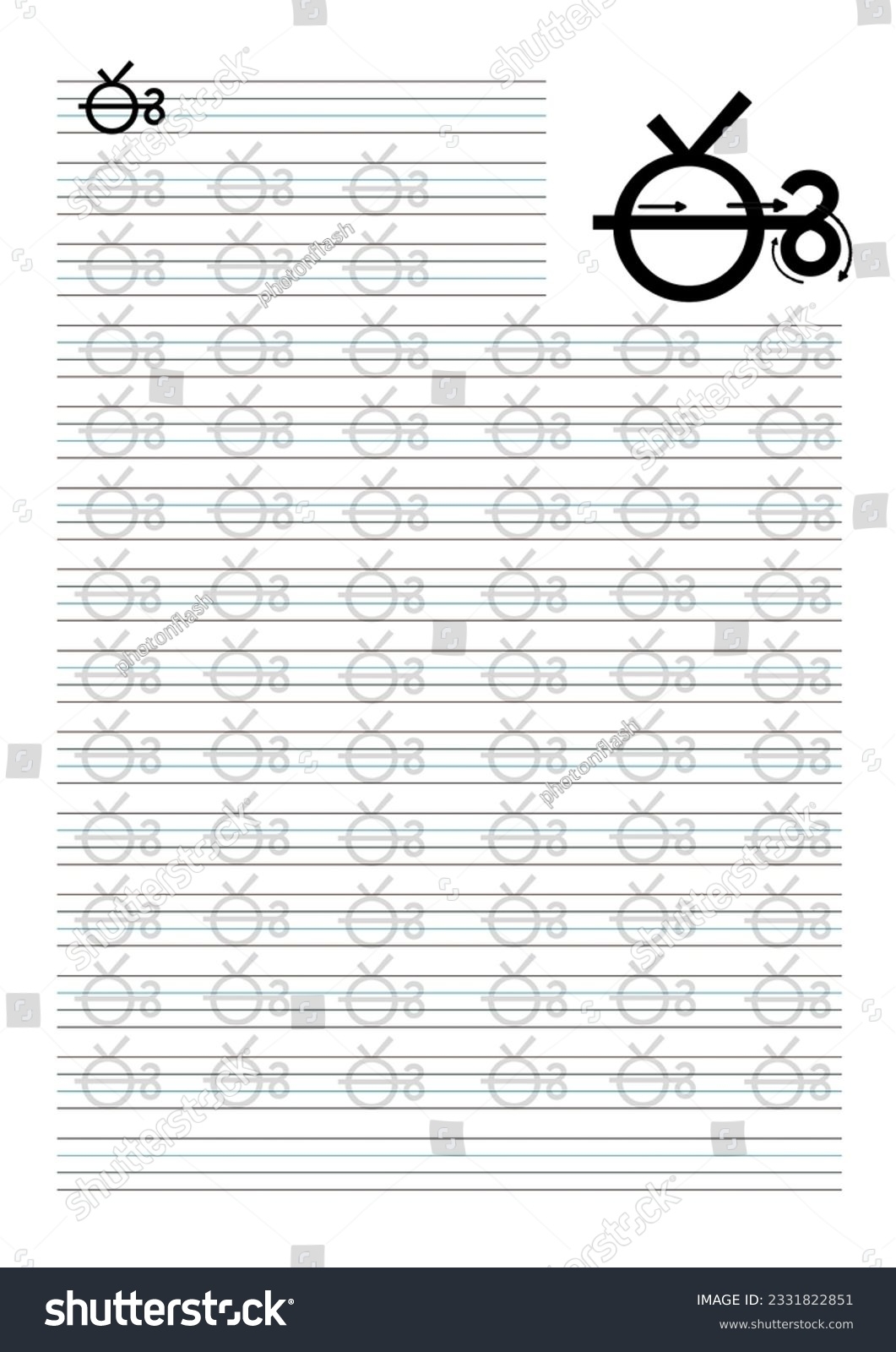 Printable Telugu Alphabets Letters Copywriting Kids Stock 