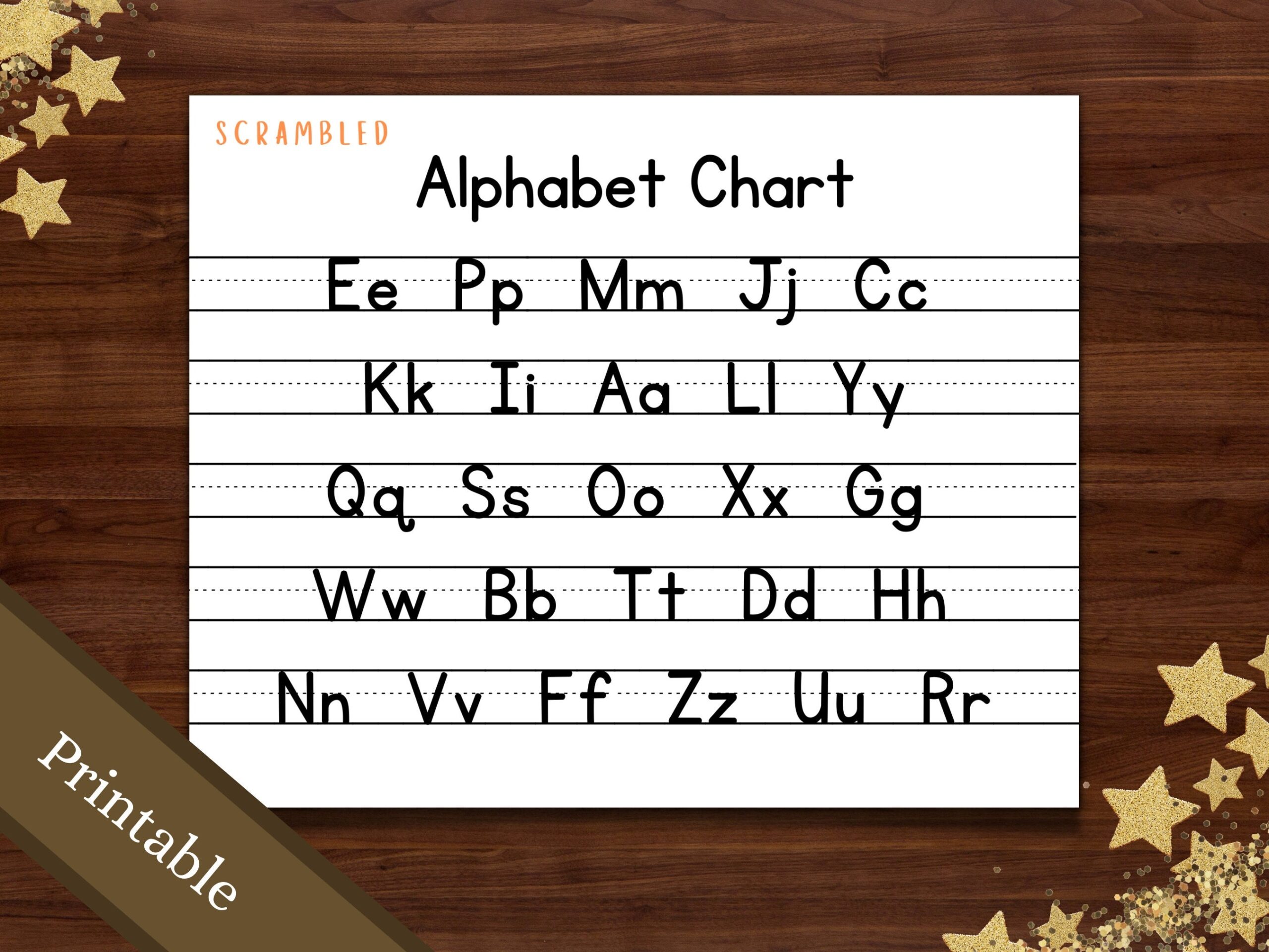 Jumbled Alphabet Worksheet