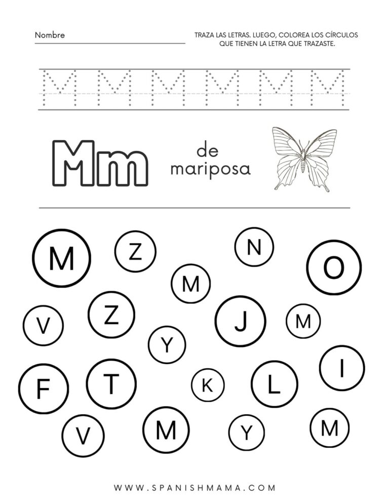 Spanish Alphabet Practice Worksheets Library