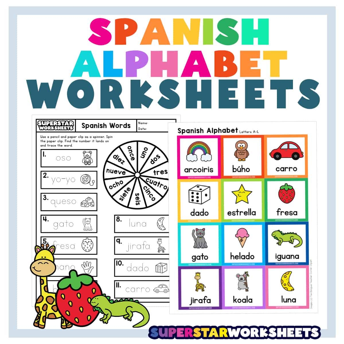 Spanish Alphabet Tracing Worksheet Free Pdf