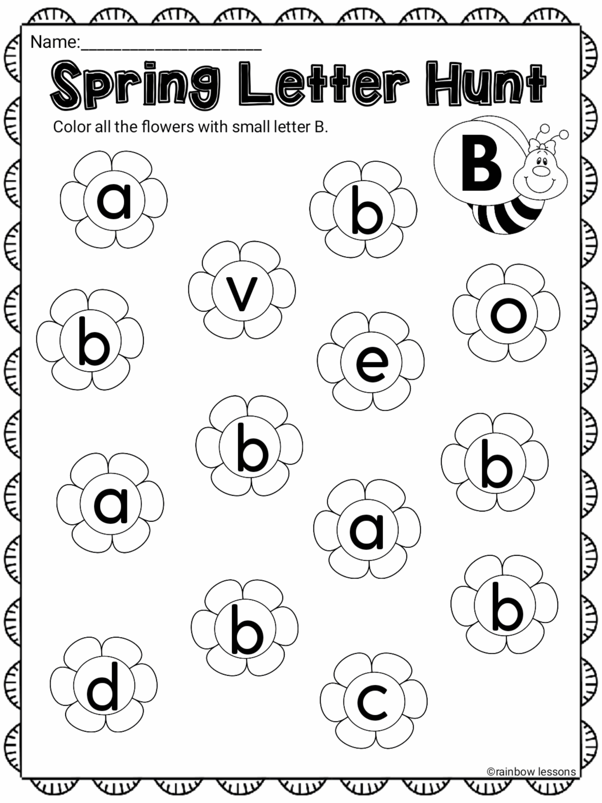 Spring Letters Worksheets Made By Teachers