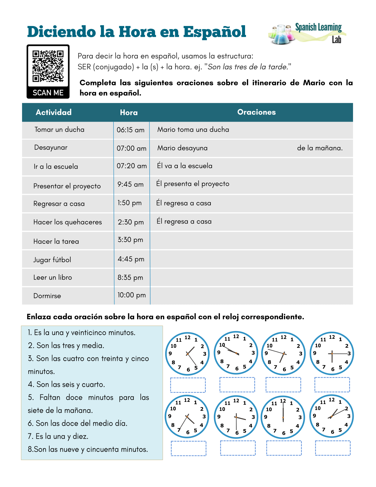 Spanish Alphabet Worksheets For High School