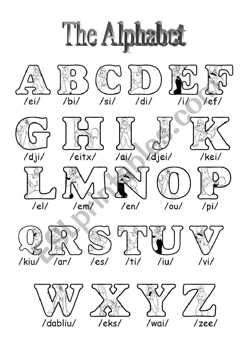 The Alphabet Sounds ESL Worksheet By Chantalpcosta