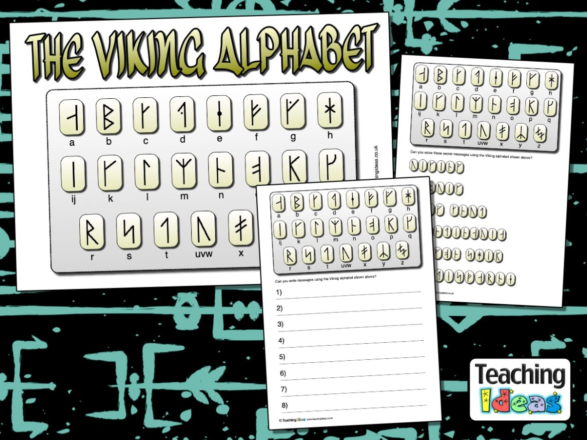 The Viking Alphabet Teaching Ideas