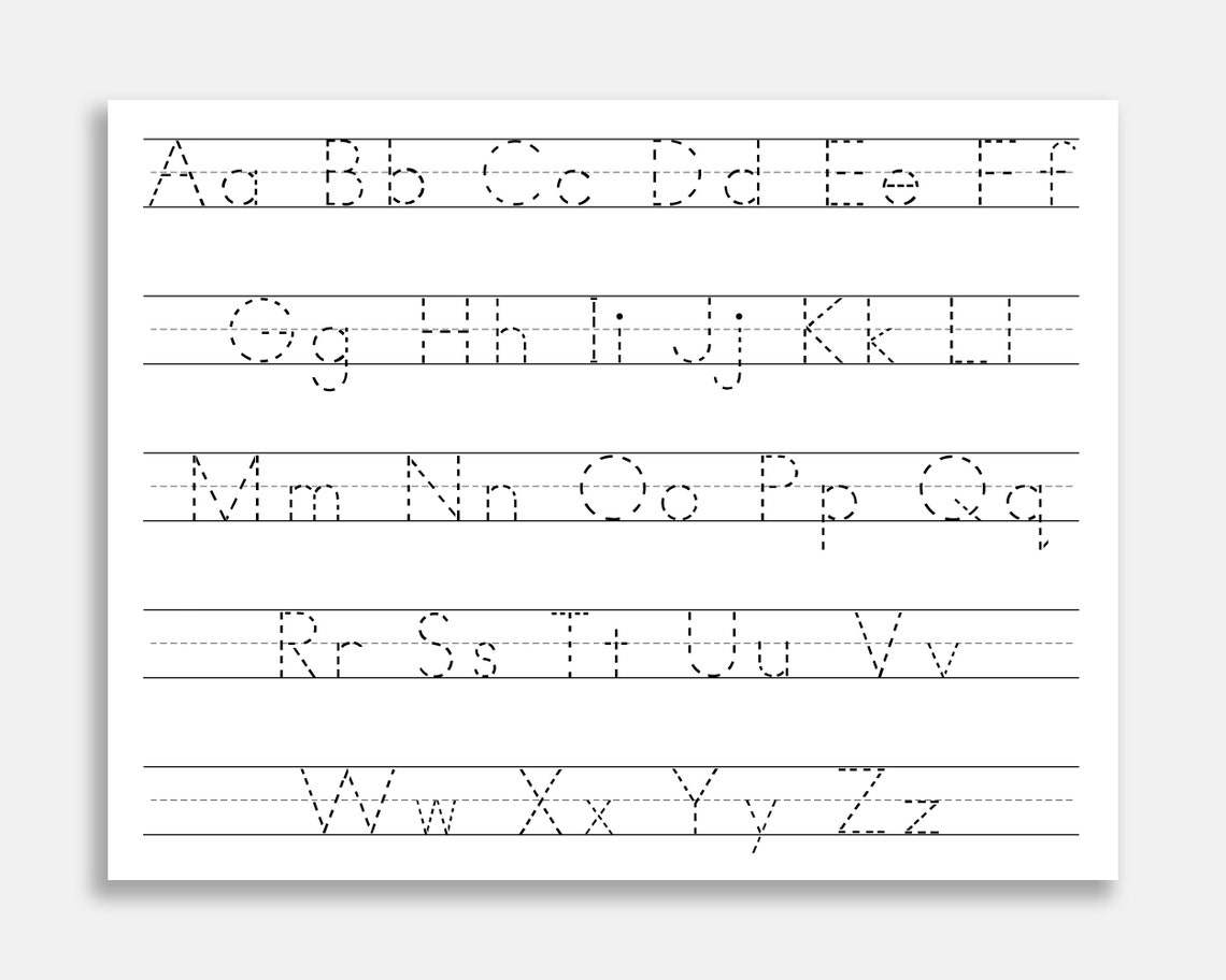 Learning To Write The Alphabet Worksheets