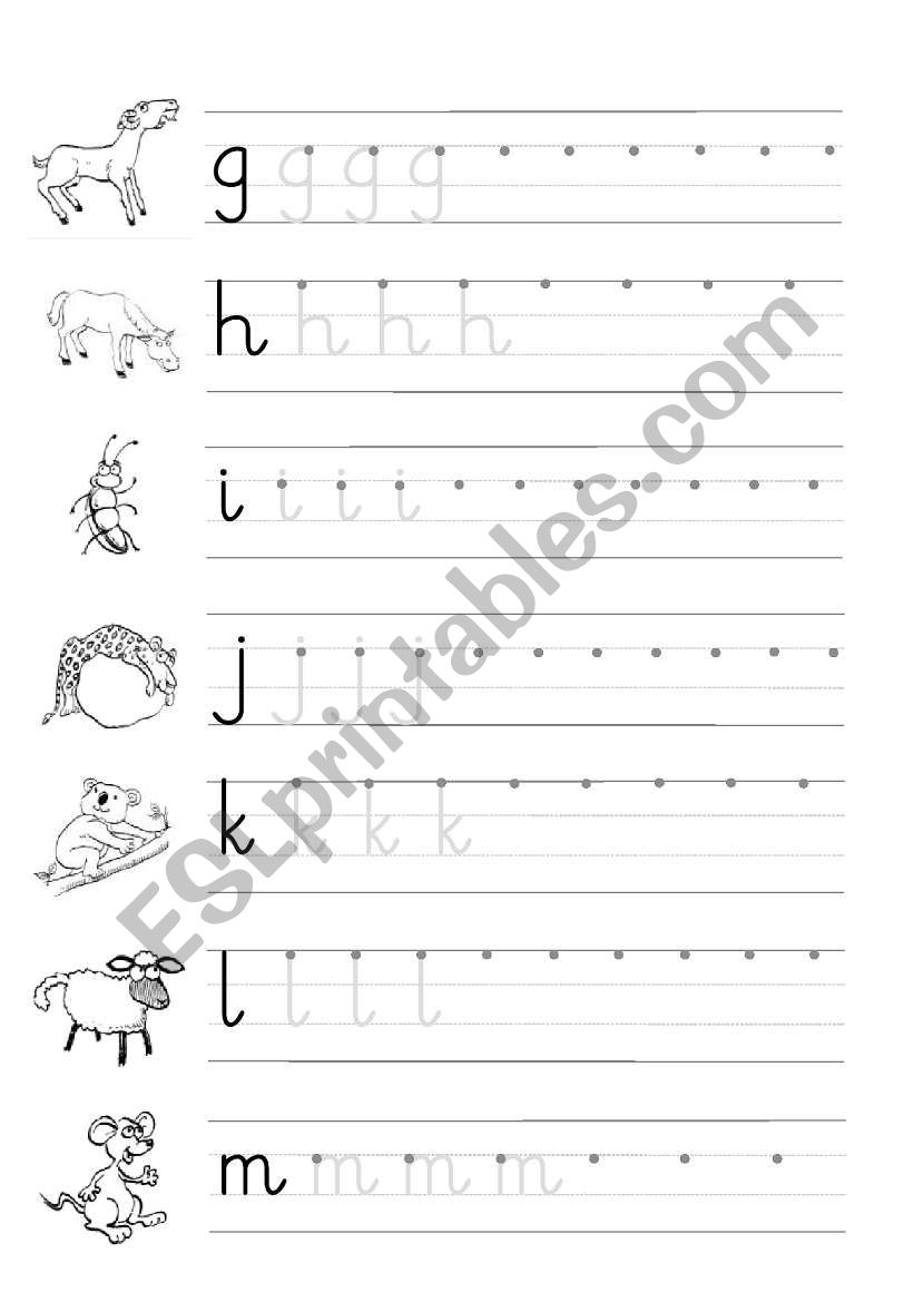 Copy The Alphabet Worksheet