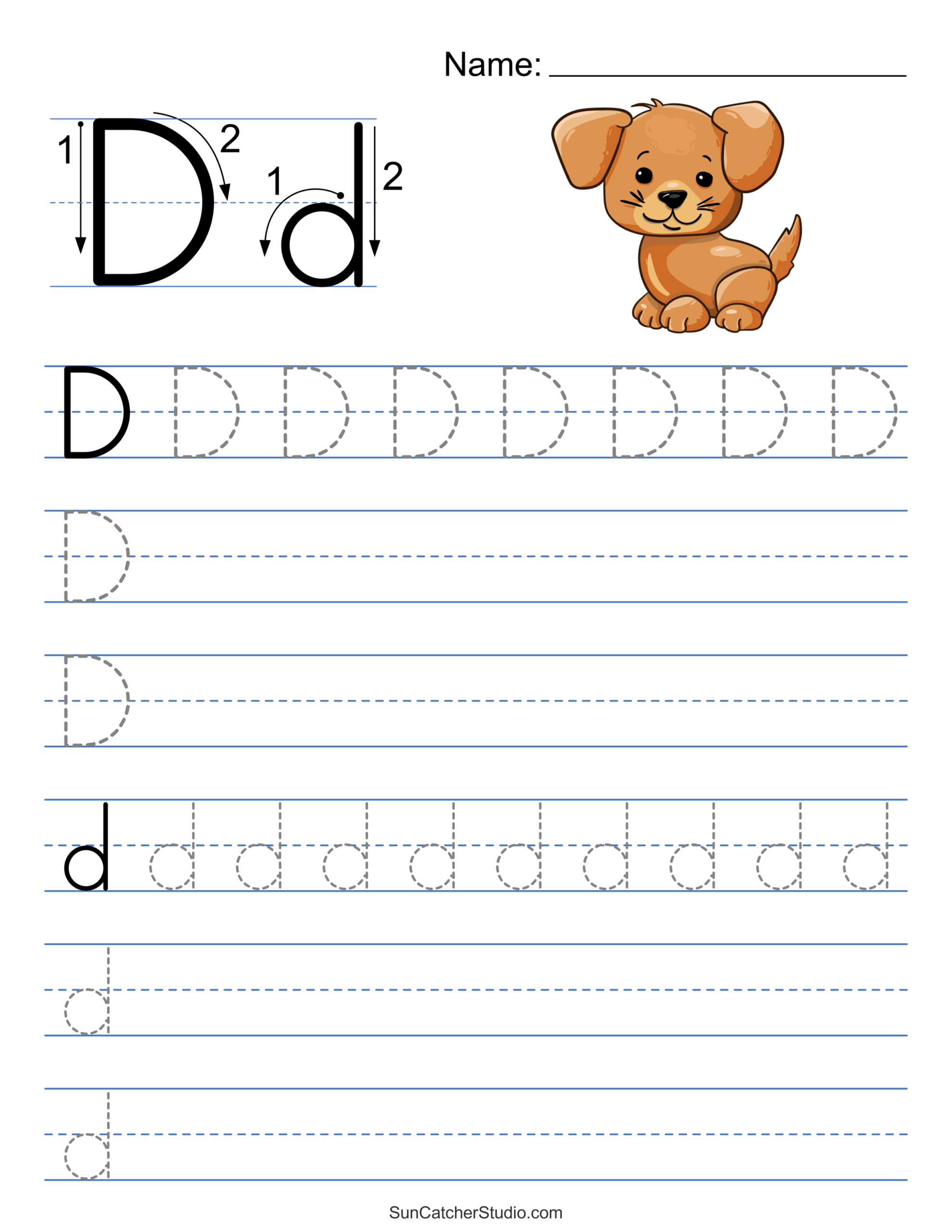 Alphabet Tracing Worksheets For Kindergarten