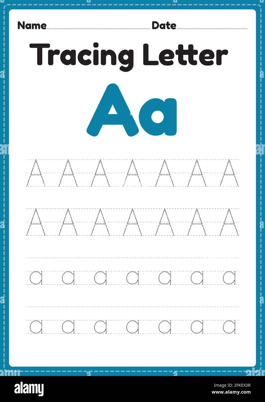Alphabet Tracing Worksheets Letter A