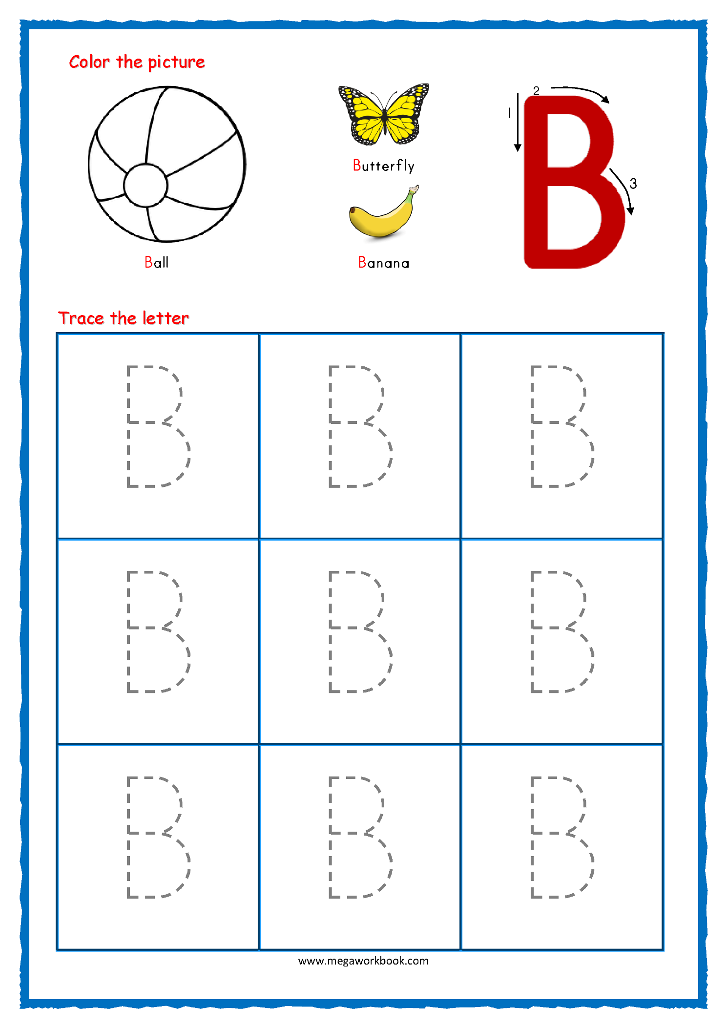 Alphabet Trace Worksheets