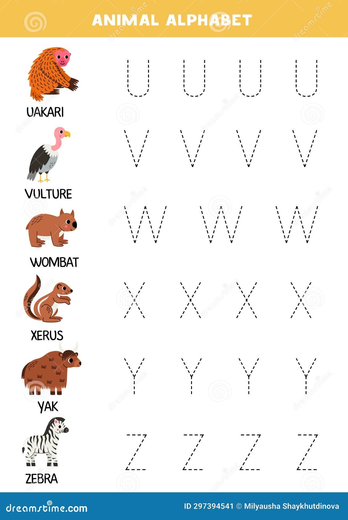 Animal Alphabet Worksheet