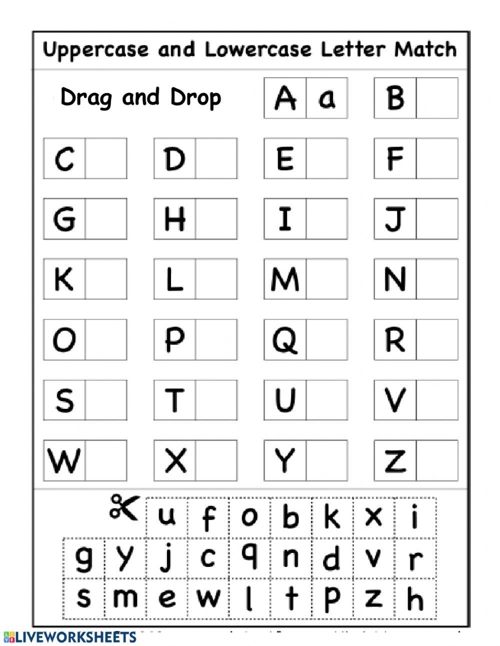 Upper And Lowercase Letters Worksheet Worksheets Library