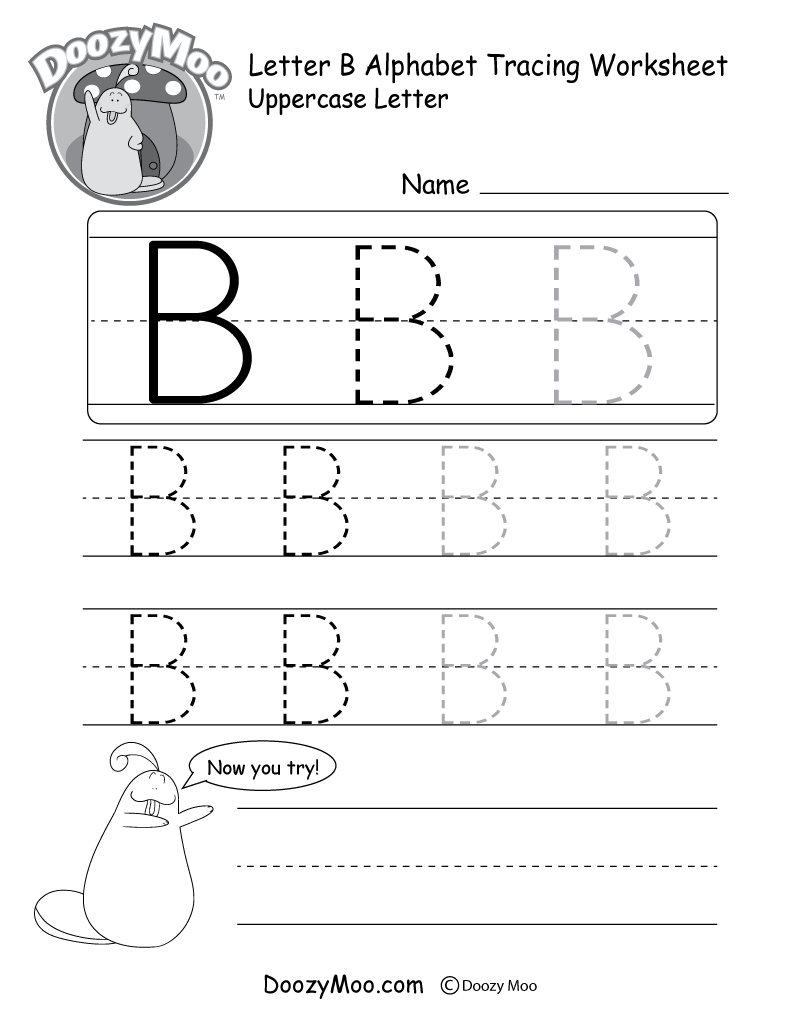 Tracing Uppercase Alphabets Worksheets