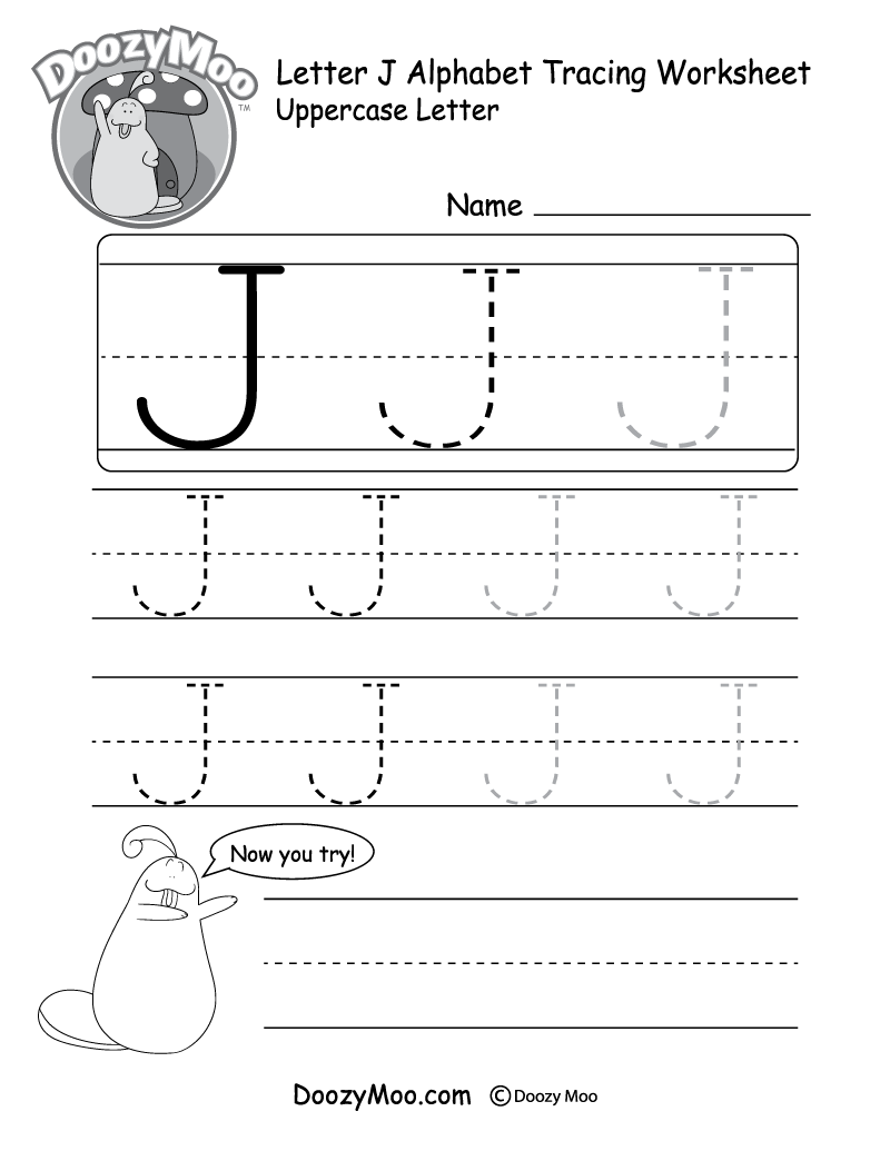 Uppercase Letter Tracing Worksheets Free Printables Doozy Moo