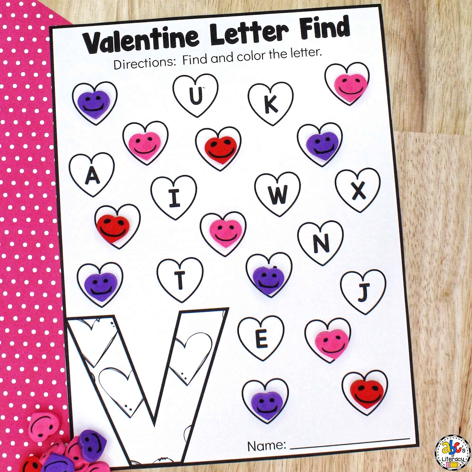Valentine Letter Find Worksheets Letter Recognition Activity Worksheets Library