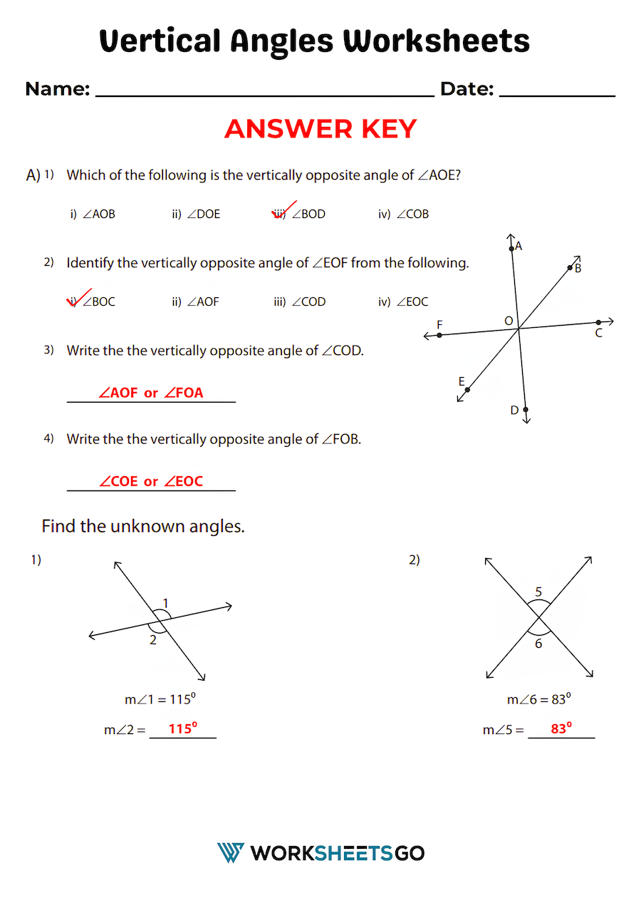 Alphabet Angles Worksheet