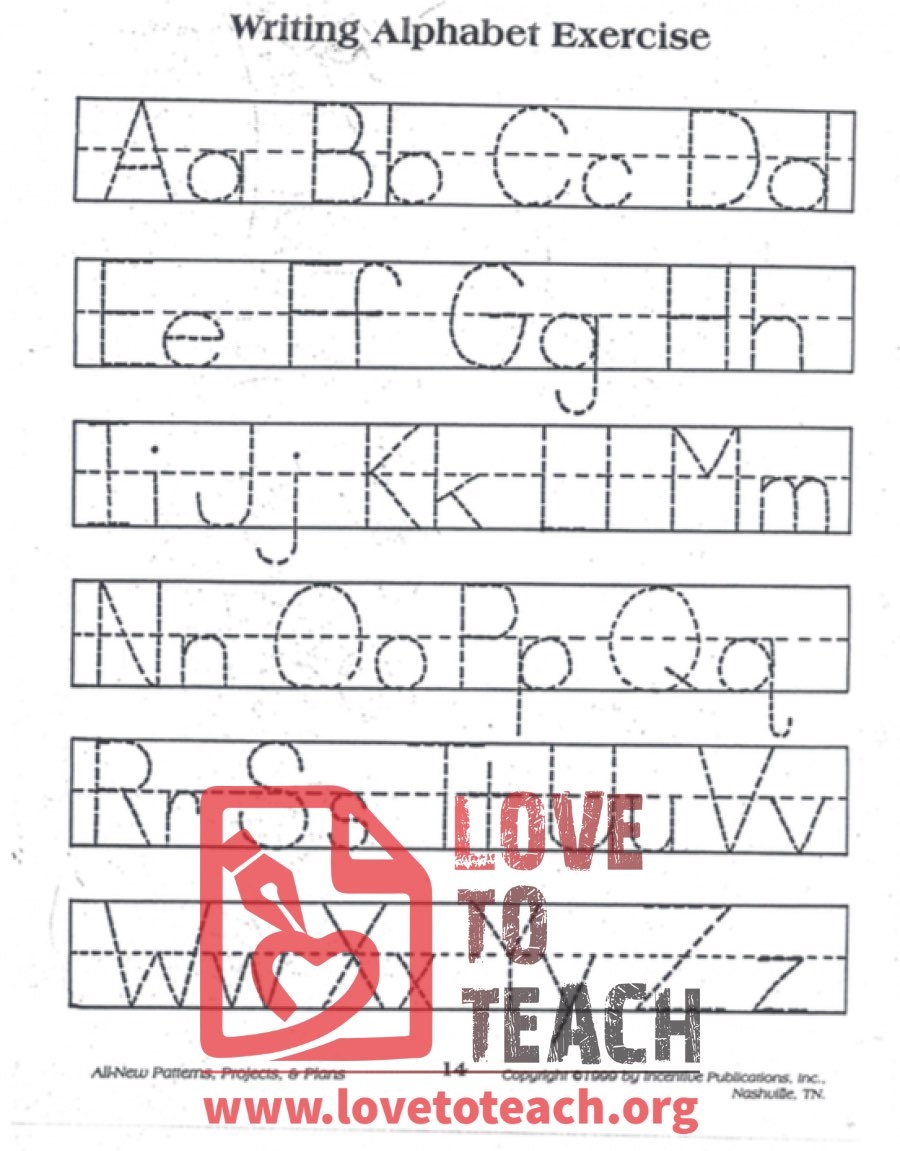 Alphabet Exercise Worksheet